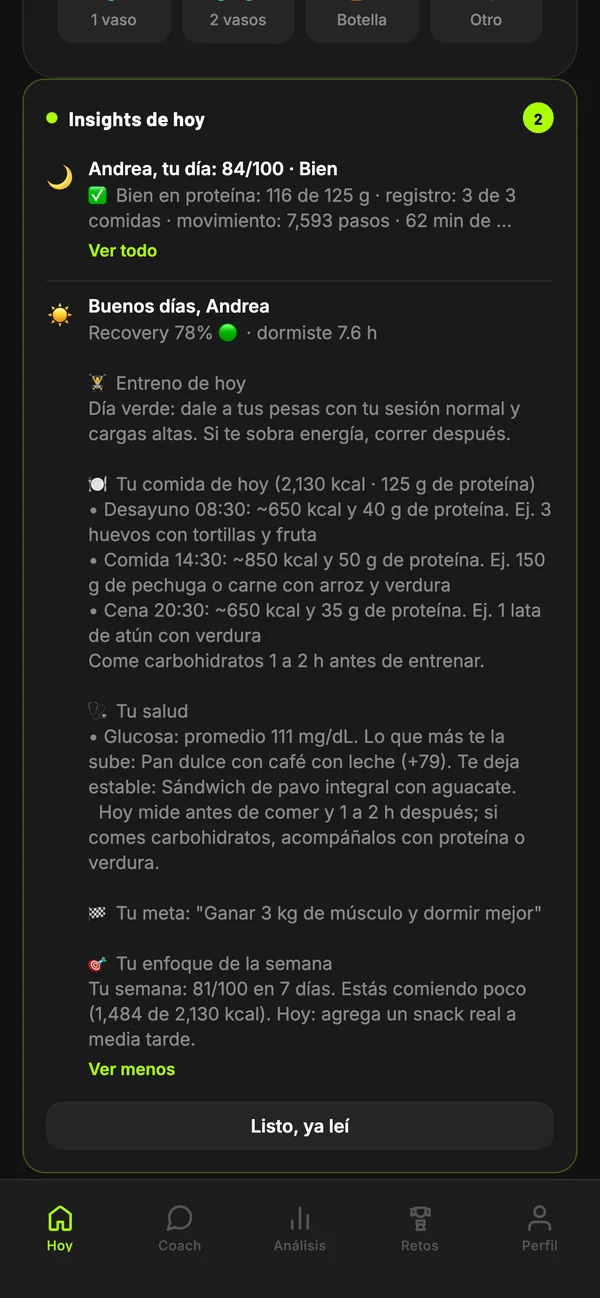 Pantalla de Prime Club